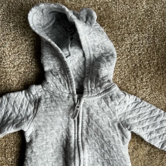 Infant baby toddler Carter’s 12M long sleeve pants zip up one piece jumpsuit - Picture 4 of 5